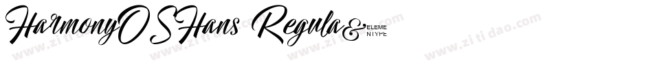 HarmonyOSHans Regula字体转换